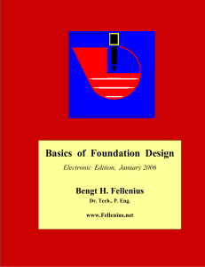 Bengt H. Fellenius - Basics of Foundation Design