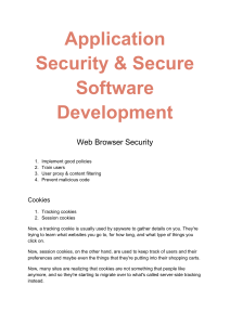 Application Security   Secure Software Development