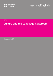 Culture and the Language Classroom