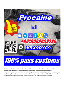 Procaine hydrochloride HCI powder Procain buy