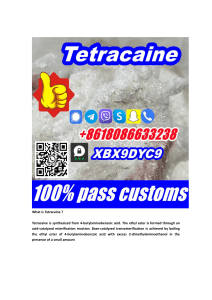 Tetracaine Hydrochloride HCl 99% Powder CAS 136-47-0