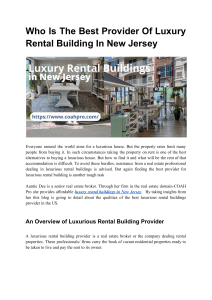 luxury rental buildings in New Jersey
