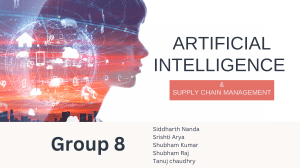 Artificial intelligence in supply chain