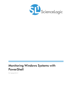 sciencelogic monitoring windows powershell 8-14-1