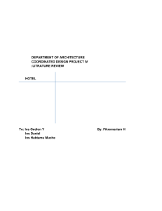 Literature review on Hotel Design