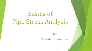 Basics of Pipe Stress Analysis