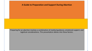 A Guide to Preparation and Support During Abortion 