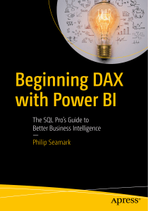 Beginning DAX with Power BI The SQL