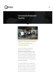 Commercial Restaurant Flooring