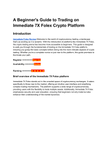 Immediate 7X Folex Platform