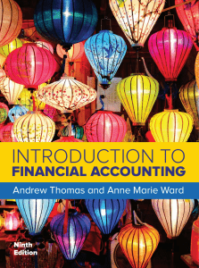 ACC101,ACC204-Introduction to financial accounting ,9th edition-Andrew Thomas,Anne Marie Ward-2019-(Learnclax.com)