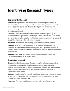 Identifying Research Types: A Guide