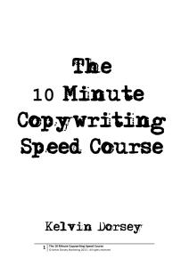 10-Minute-Copywriting-Speed-Course