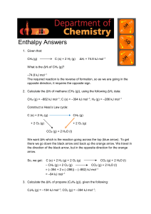Enthalpy answers