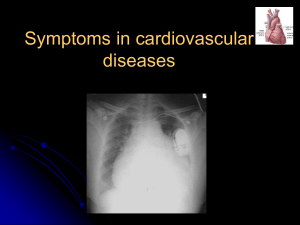 symptoms in cardiovascular diseases