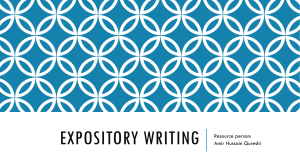 Expository writing ppt