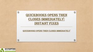 Deal with QuickBooks Opens Then Closes Immediately glitch swiftly