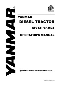 yanmar manual - ef312t/352t