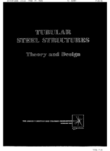 Troitsky, MS, Tubular Steel Structures - Theory and Design, 1990