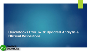 Troubleshoot QuickBooks Desktop Error 1618  Complete Guide