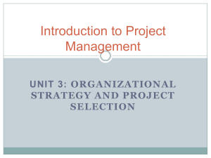 Inroduction Project Management - Unit 3 - Numeric Models revised