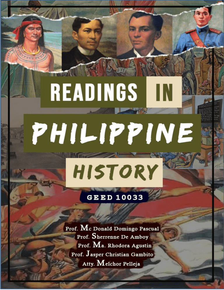Geed 10033 Readings In Philippine History Pdf 2 7850