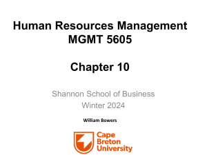 HRM Chapter 10