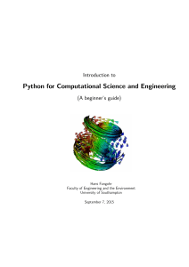Python-for-Computational-Science-and-Engineering