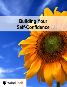 13. Building Your Self-Confidence Author Mind Tools