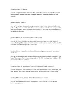 Android Development Q&A: Fragments, Layouts, Permissions