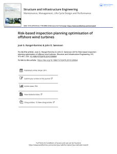 Risk-based Inspection - Offshore wind turbines