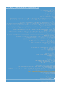 جميع مصطلحات الهندسة المدنية باللهجات العامية في الوطن العربي