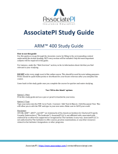 ARM-400-Study-Guide
