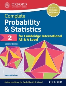 Complete Probability & Statistics 2 for Cambridge International AS & A Level ( PDFDrive )