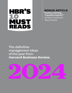 HBR's 10 Must Reads 2024. The Definitive Management Ideas..Harvard Business 2023 (1)
