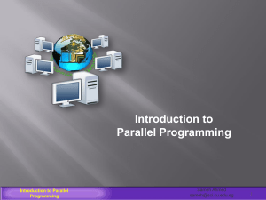 introduction to parallel programming   MPI