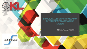 Structural Design and Simulation of Precision Solar Tracking