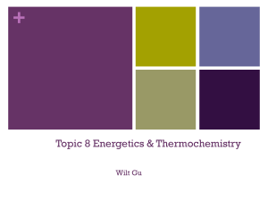 2025 Syllabus Chapter 08 Energetics & Thermochemistry