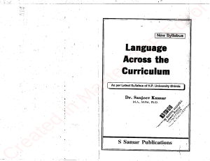 Language Across the Curriculum Samar