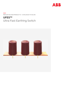 ABB UFES System - Ultra Fast Earthing Switch
