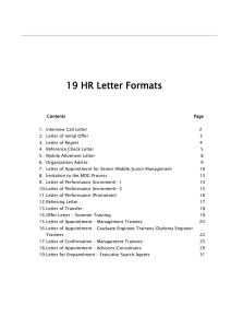HR Letters template