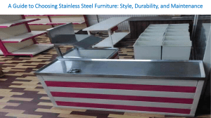 A Guide to Choosing Stainless Steel Furniture- Style, Durability, and Maintenance