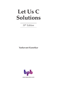  OceanofPDF.com Let Us C Solutions - 19th Edition - Yashavant Kanetkar
