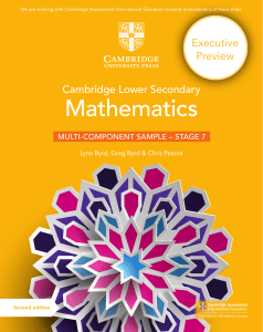 Preview Maths stage 7-9 Lower Secondary School