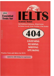 Essential tests for IeltsAcademica