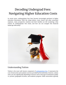 Decoding Undergrad Fees  Navigating Higher Education Costs