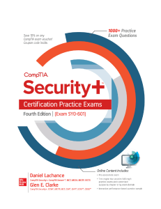 CompTIA Security Sy0-601 Certification Practice Exam 4th Edition 1