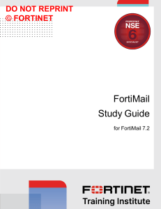 FortiMail 7.2 Study Guide-Online
