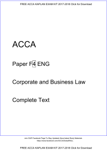 ACCA F4 KAPLAN STUDY TEXT 2021-2022 by www.booksg.com