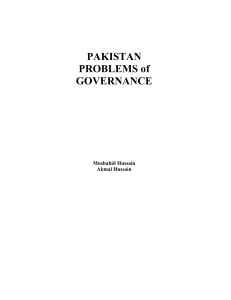 chapter1 Pakistan problem of governance
